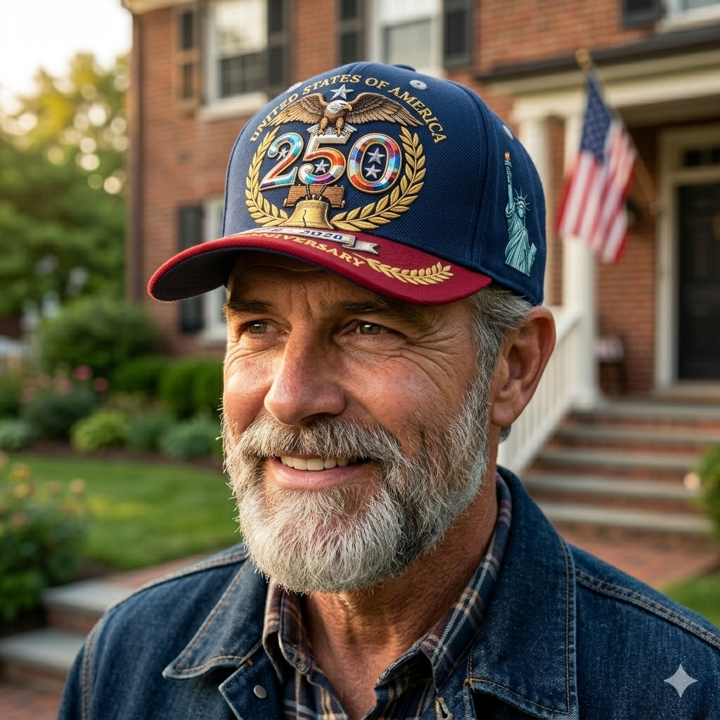 🔥 Holiday Sale - ❤️🌾 Farmer's Wheat Ear Bell Embroidered Hat - Commemorating the 250th Anniversary of the United States 🇺🇸