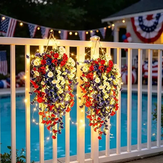 ✨Independence Day Hot Sale❤️🤍💙250th Anniversary Bouquet – Perfect for Porch & Party 💐