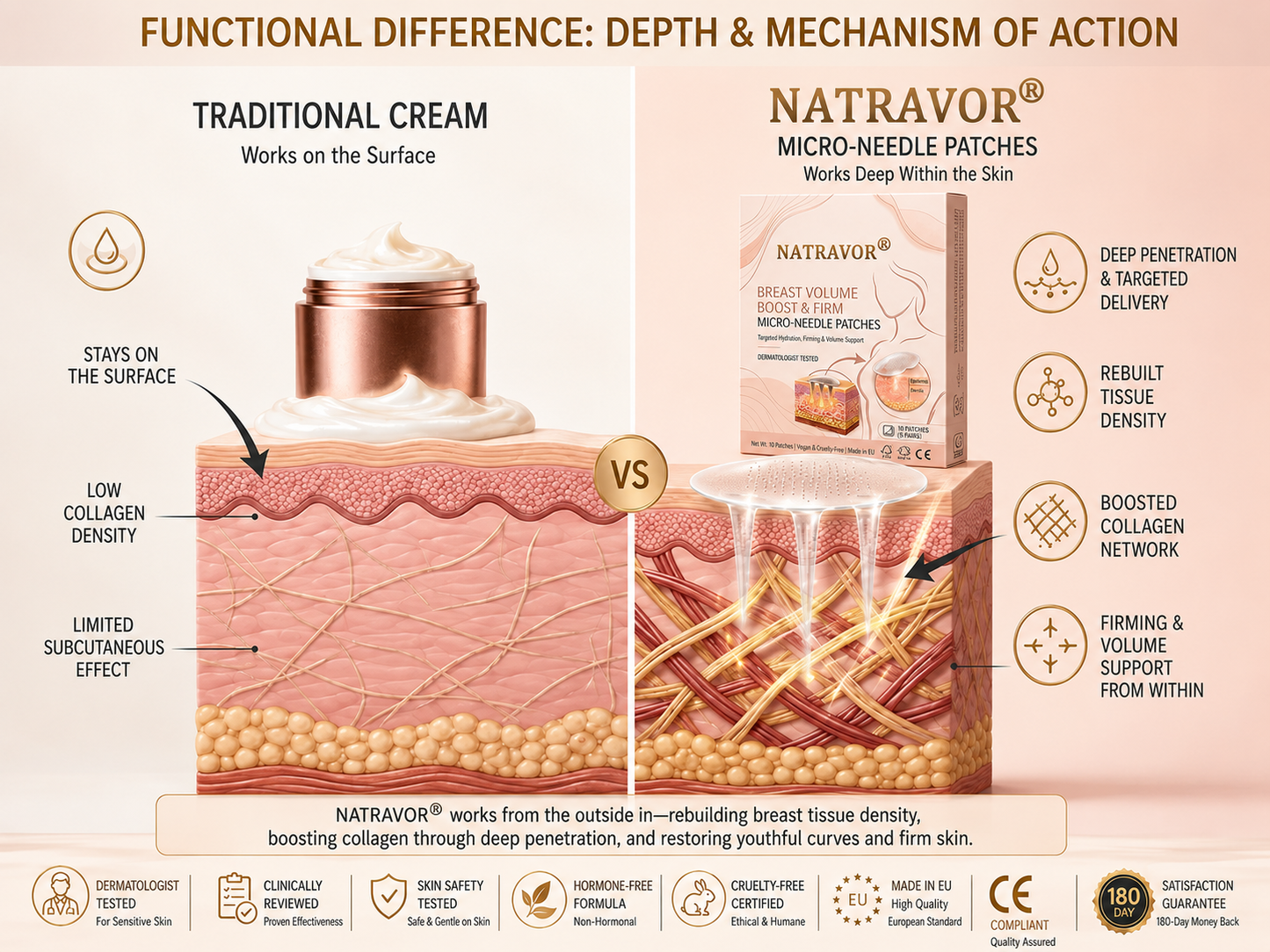 NATRAVOR™ Nano-Microneedle Bust Lift Patches ✨