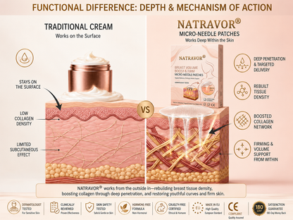NATRAVOR™ Nano-Microneedle Bust Lift Patches ✨