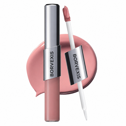 Perfect Twin Lip — Dual-Ended Liquid Lipstick with Velvet Matte Color and Glossy Shine