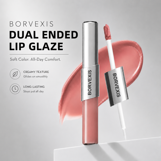 Perfect Twin Lip — Dual-Ended Liquid Lipstick with Velvet Matte Color and Glossy Shine