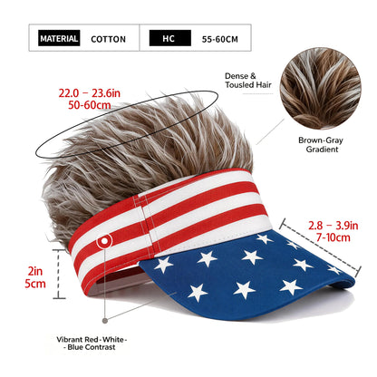 🔥🔥Independence Day Wig Hat 250th Anniversary Edition