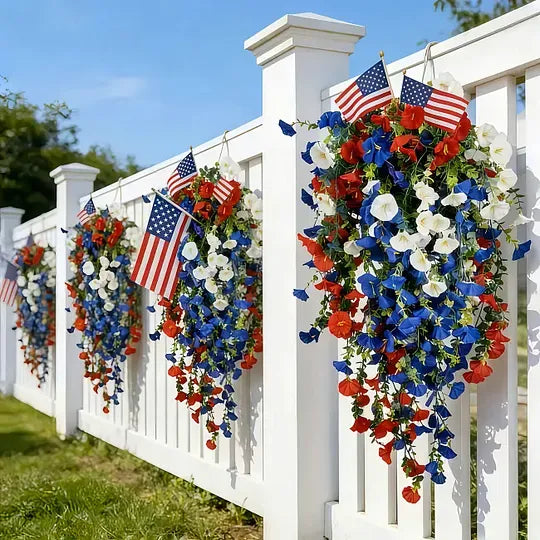 ✨Independence Day Hot Sale❤️🤍💙250th Anniversary Bouquet – Perfect for Porch & Party 💐