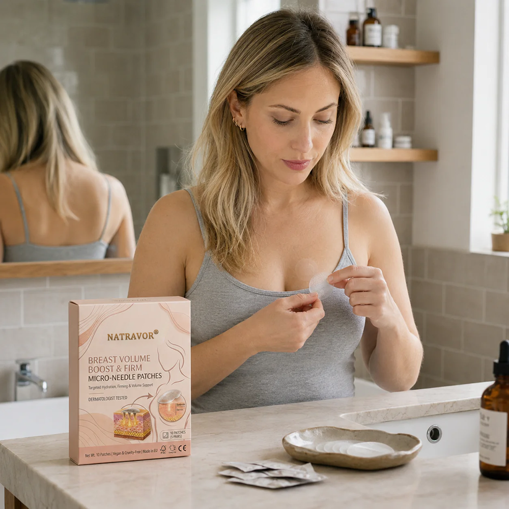 NATRAVOR™ Nano-Microneedle Bust Lift Patches ✨