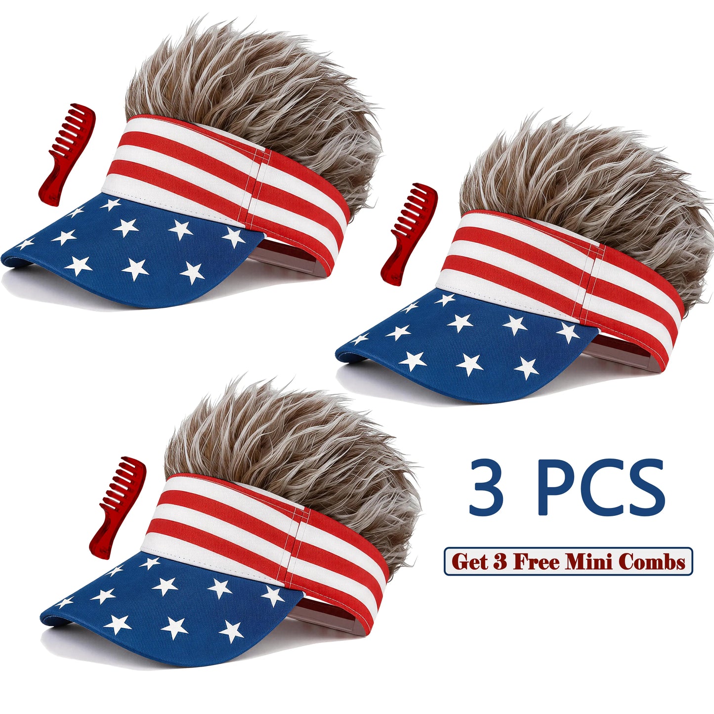 🔥🔥Independence Day Wig Hat 250th Anniversary Edition