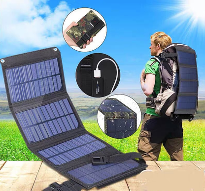 🔥$29.99—Today Only! Foldable Solar Charger✨⚡️—Perfect for Outdoor Camping, Fishing, and Hiking Enthusiasts