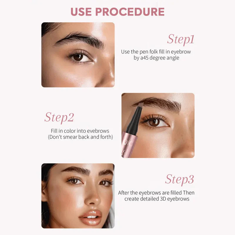 How to use BORVEXIS micro-fork eyebrow pen