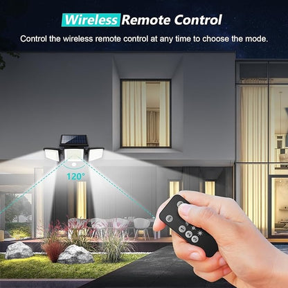🔥 Father’s Day Sale - Solar Outdoor Lights 2500LM 210 LED Security Lights with Remote Control