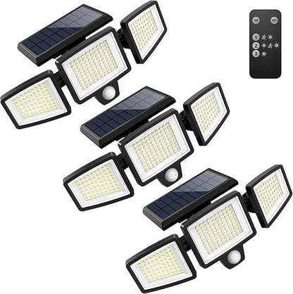 🔥 Father’s Day Sale - Solar Outdoor Lights 2500LM 210 LED Security Lights with Remote Control