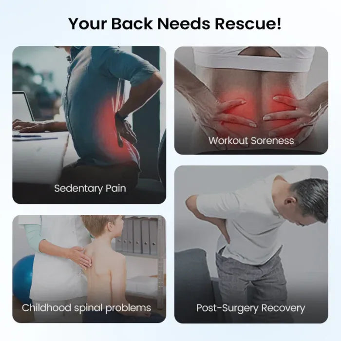 Magnetic Lumbar Stretcher – Acupressure Massage, Portable Design & Relieves Back Pain
