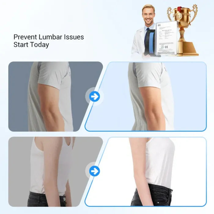Magnetic Lumbar Stretcher – Acupressure Massage, Portable Design & Relieves Back Pain
