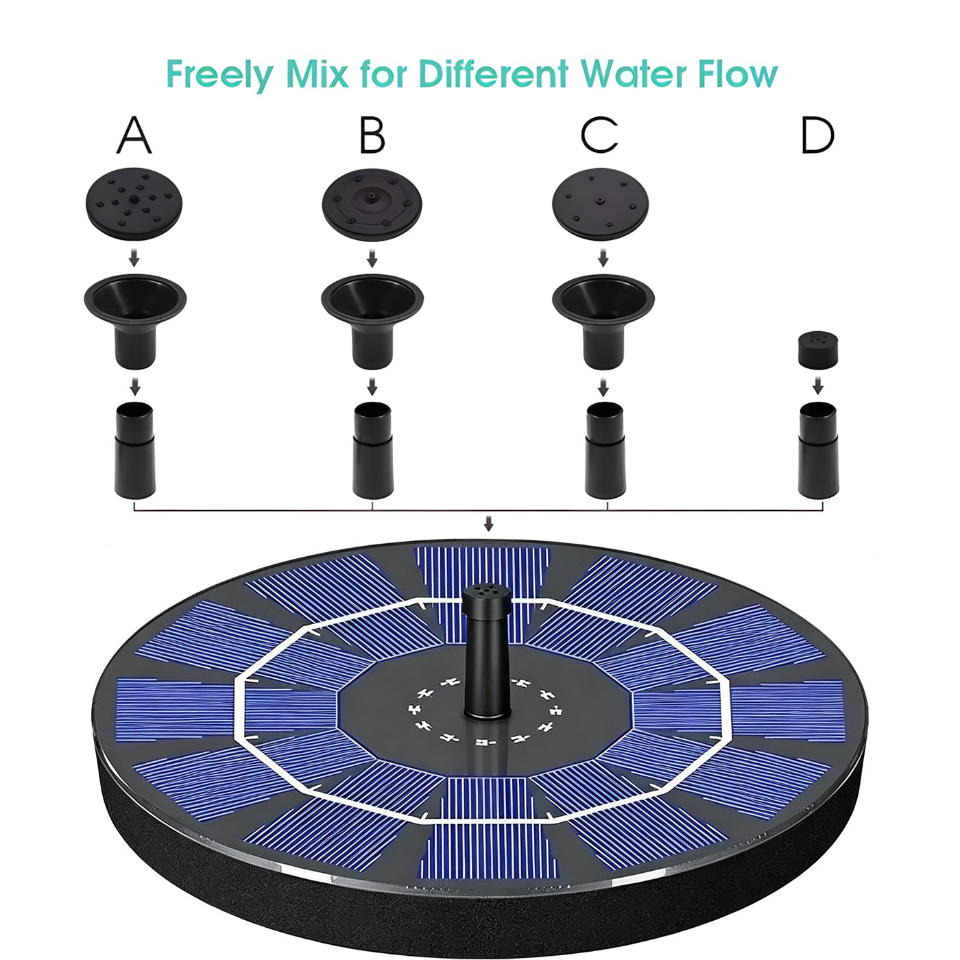 ⏳Time-Limited Special⏰Compact Solar Bird Fountain Pump – Keep Your Garden Alive! 🐦️